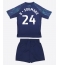 Leicester City Boubakary Soumare #24 Bortedraktsett Barn 2025-26 Kortermet (+ Korte bukser)