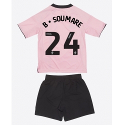 Leicester City Boubakary Soumare #24 Tredjedraktsett Barn 2025-26 Kortermet (+ Korte bukser)