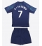 Leicester City Issahaku Fatawu #7 Bortedraktsett Barn 2025-26 Kortermet (+ Korte bukser)