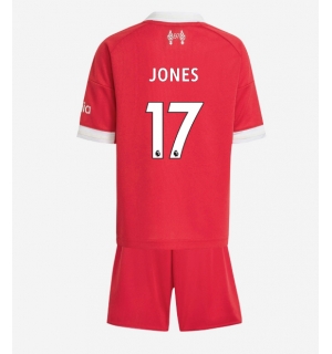 Liverpool Curtis Jones #17 Hjemmedraktsett Barn 2025-26 Kortermet (+ Korte bukser)