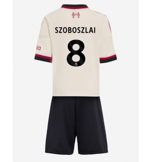 Liverpool Dominik Szoboszlai #8 Bortedraktsett Barn 2025-26 Kortermet (+ Korte bukser)