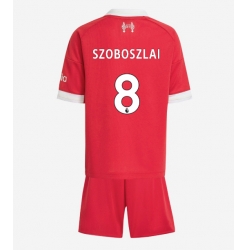 Liverpool Dominik Szoboszlai #8 Hjemmedraktsett Barn 2025-26 Kortermet (+ Korte bukser)