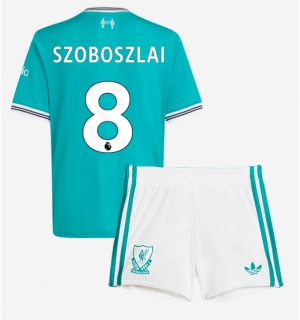 Liverpool Dominik Szoboszlai #8 Tredjedraktsett Barn 2025-26 Kortermet (+ Korte bukser)