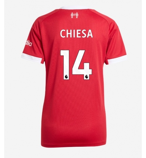 Liverpool Federico Chiesa #14 Hjemmedrakt Dame 2025-26 Kortermet Liverpool Federico Chiesa #14 Hjemmedrakt Dame 2025-26 Kortermet