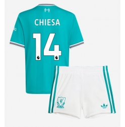 Liverpool Federico Chiesa #14 Tredjedraktsett Barn 2025-26 Kortermet (+ Korte bukser)