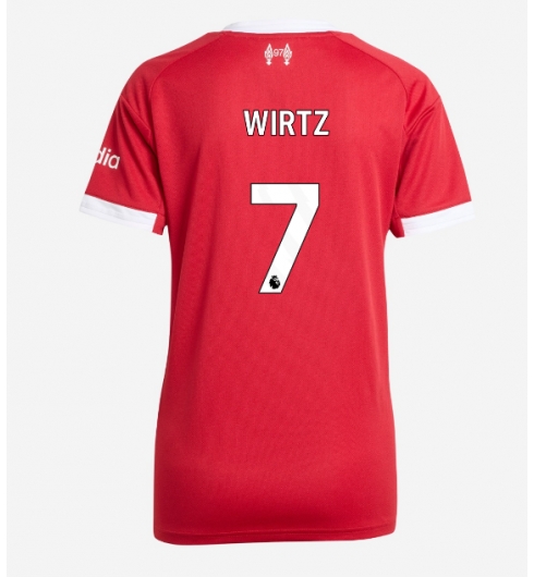 Liverpool Florian Wirtz #7 Hjemmedrakt Dame 2025-26 Kortermet Liverpool Florian Wirtz #7 Hjemmedrakt Dame 2025-26 Kortermet