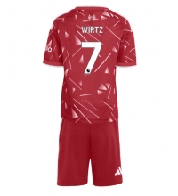 Liverpool Florian Wirtz #7 Hjemmedraktsett Barn 2026-27 Kortermet (+ Korte bukser)