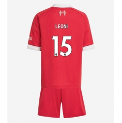 Liverpool Giovanni Leoni #15 Hjemmedraktsett Barn 2025-26 Kortermet (+ Korte bukser)