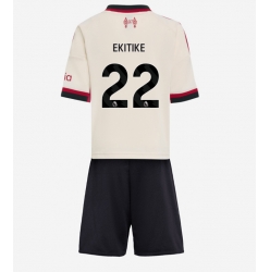 Liverpool Hugo Ekitike #22 Bortedraktsett Barn 2025-26 Kortermet (+ Korte bukser)