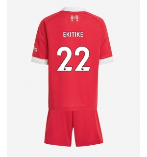Liverpool Hugo Ekitike #22 Hjemmedraktsett Barn 2025-26 Kortermet (+ Korte bukser)