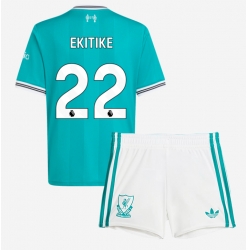 Liverpool Hugo Ekitike #22 Tredjedraktsett Barn 2025-26 Kortermet (+ Korte bukser)