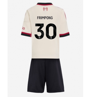 Liverpool Jeremie Frimpong #30 Bortedraktsett Barn 2025-26 Kortermet (+ Korte bukser)