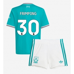 Liverpool Jeremie Frimpong #30 Tredjedraktsett Barn 2025-26 Kortermet (+ Korte bukser)