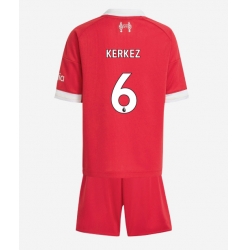Liverpool Milos Kerkez #6 Hjemmedraktsett Barn 2025-26 Kortermet (+ Korte bukser)
