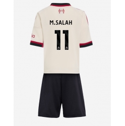 Liverpool Mohamed Salah #11 Bortedraktsett Barn 2025-26 Kortermet (+ Korte bukser)