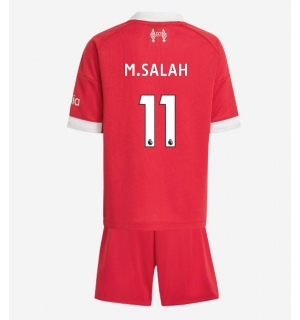 Liverpool Mohamed Salah #11 Hjemmedraktsett Barn 2025-26 Kortermet (+ Korte bukser)