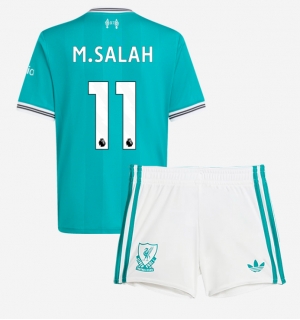 Liverpool Mohamed Salah #11 Tredjedraktsett Barn 2025-26 Kortermet (+ Korte bukser)