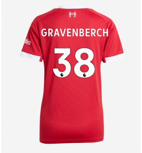 Liverpool Ryan Gravenberch #38 Hjemmedrakt Dame 2025-26 Kortermet Liverpool Ryan Gravenberch #38 Hjemmedrakt Dame 2025-26 Kortermet