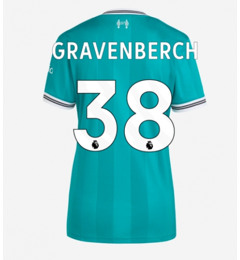 Liverpool Ryan Gravenberch #38 Tredjedrakt Dame 2025-26 Kortermet Liverpool Ryan Gravenberch #38 Tredjedrakt Dame 2025-26 Kortermet