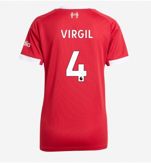 Liverpool Virgil van Dijk #4 Hjemmedrakt Dame 2025-26 Kortermet Liverpool Virgil van Dijk #4 Hjemmedrakt Dame 2025-26 Kortermet