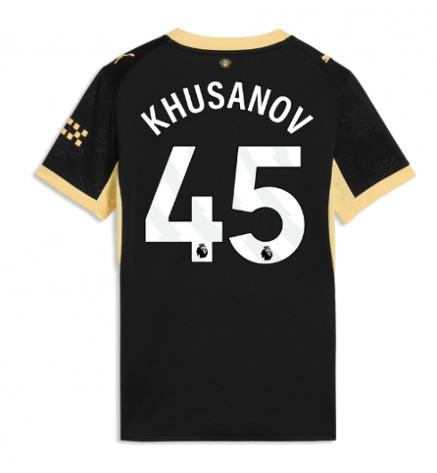 Manchester City Abdukodir Khusanov #45 Bortedrakt Dame 2026-27 Kortermet Manchester City Abdukodir Khusanov #45 Bortedrakt Dame 2026-27 Kortermet
