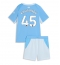Manchester City Abdukodir Khusanov #45 Hjemmedraktsett Barn 2026-27 Kortermet (+ Korte bukser)