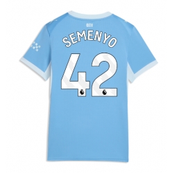 Manchester City Antoine Semenyo #42 Hjemmedrakt Dame 2026-27 Kortermet