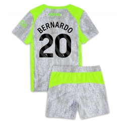 Manchester City Bernardo Silva #20 Tredjedraktsett Barn 2025-26 Kortermet (+ Korte bukser)