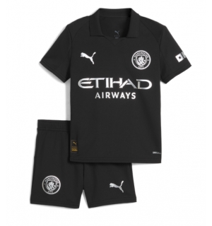 Manchester City Bortedraktsett Barn 2025-26 Kortermet (+ Korte bukser)