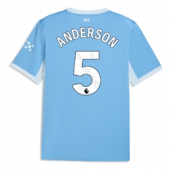 Manchester City Elliot Anderson #5 Hjemmedrakt 2026-27 Kortermet