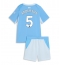 Manchester City Elliot Anderson #5 Hjemmedraktsett Barn 2026-27 Kortermet (+ Korte bukser)