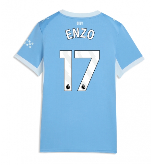 Manchester City Enzo Fernandez #17 Hjemmedrakt Dame 2026-27 Kortermet Manchester City Enzo Fernandez #17 Hjemmedrakt Dame 2026-27 Kortermet