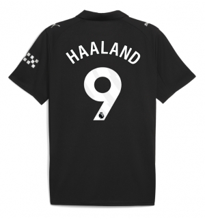 Manchester City Erling Haaland #9 Bortedrakt 2025-26 Kortermet