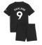 Manchester City Erling Haaland #9 Bortedraktsett Barn 2025-26 Kortermet (+ Korte bukser)