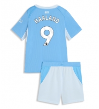 Manchester City Erling Haaland #9 Hjemmedraktsett Barn 2026-27 Kortermet (+ Korte bukser)