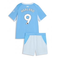 Manchester City Erling Haaland #9 Hjemmedraktsett Barn 2026-27 Kortermet (+ Korte bukser)