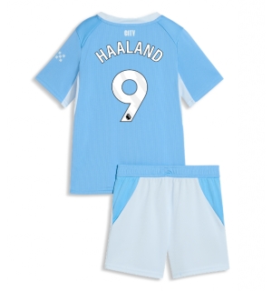 Manchester City Erling Haaland #9 Hjemmedraktsett Barn 2026-27 Kortermet (+ Korte bukser)