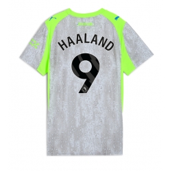 Manchester City Erling Haaland #9 Tredjedrakt Dame 2025-26 Kortermet