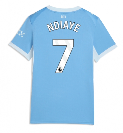 Manchester City Iliman Ndiaye #7 Hjemmedrakt Dame 2026-27 Kortermet Manchester City Iliman Ndiaye #7 Hjemmedrakt Dame 2026-27 Kortermet
