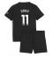 Manchester City Jeremy Doku #11 Bortedraktsett Barn 2025-26 Kortermet (+ Korte bukser)