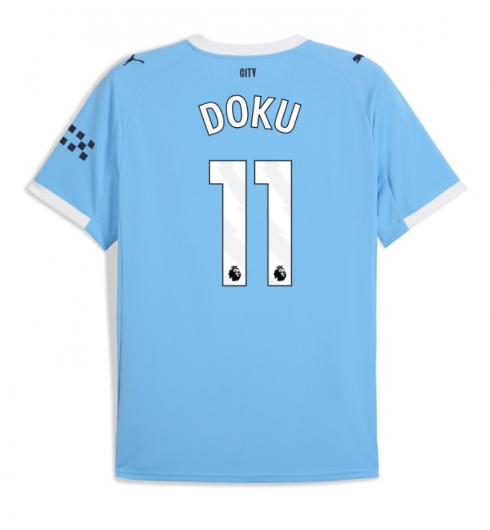 Manchester City Jeremy Doku #11 Hjemmedrakt 2025-26 Kortermet Manchester City Jeremy Doku #11 Hjemmedrakt 2025-26 Kortermet