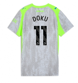 Manchester City Jeremy Doku #11 Tredjedrakt Dame 2025-26 Kortermet