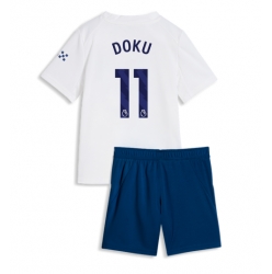 Manchester City Jeremy Doku #11 Tredjedraktsett Barn 2026-27 Kortermet (+ Korte bukser)
