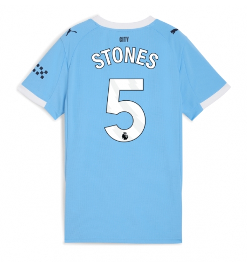 Manchester City John Stones #5 Hjemmedrakt Dame 2025-26 Kortermet Manchester City John Stones #5 Hjemmedrakt Dame 2025-26 Kortermet