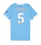 Manchester City John Stones #5 Hjemmedrakt Dame 2025-26 Kortermet Manchester City John Stones #5 Hjemmedrakt Dame 2025-26 Kortermet