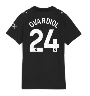 Manchester City Josko Gvardiol #24 Bortedrakt Dame 2025-26 Kortermet