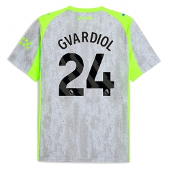 Manchester City Josko Gvardiol #24 Tredjedrakt 2025-26 Kortermet