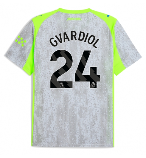 Manchester City Josko Gvardiol #24 Tredjedrakt 2025-26 Kortermet Manchester City Josko Gvardiol #24 Tredjedrakt 2025-26 Kortermet