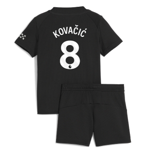 Manchester City Mateo Kovacic #8 Bortedraktsett Barn 2025-26 Kortermet (+ Korte bukser)