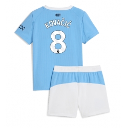 Manchester City Mateo Kovacic #8 Hjemmedraktsett Barn 2025-26 Kortermet (+ Korte bukser)
